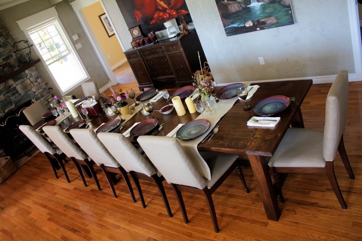 dining table mats set of 6 on a stylish dining table
